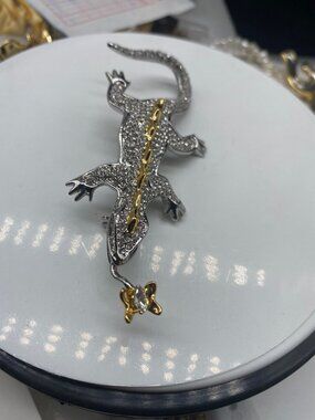 Alexis Bittar Gecko Pav�� Collection Brooch